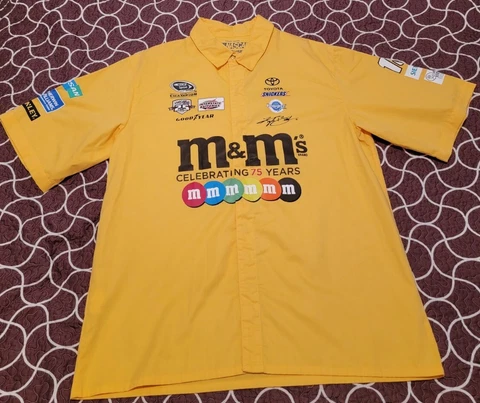 Nascar M&Ms 75 Years Short Sleeve Shirt / XL / Yellow Cover
