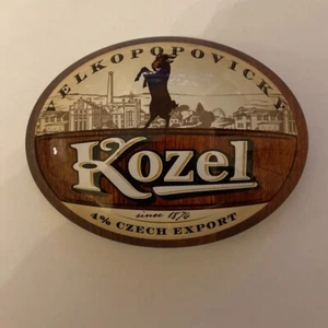 Kozel Czech Export Oval Fisheye Badge, Beer Pump, Font, Bar, Pub, Mancave, Lager - Picture 1 of 1