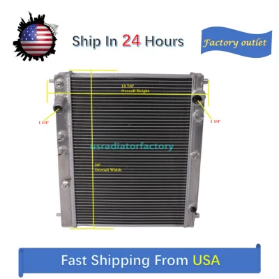 Radiador todo aluminio para Scion 2004-2006 XA/XB 1,5 L 2 filas MT Foto 1 de 4