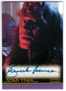 STAR TREK INFLEXIONS A137 BRANSCOMBE RICHMOND AS KLINGON GUNNER AUTOGRAPH