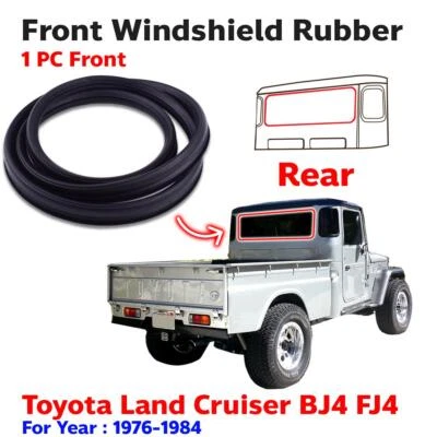 Rear Windscreen Rubber Seals For Toyota Land Cruiser FJ45 2F 4F Pickup 1976-1980 - Imagem 1 de 4
