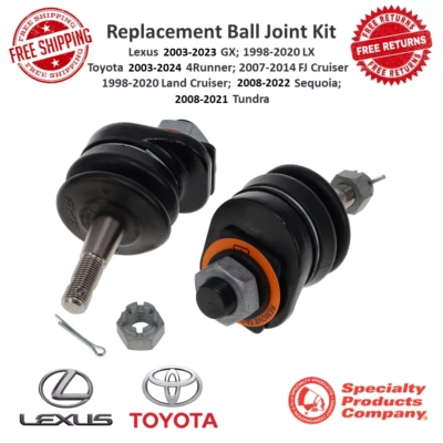 SPC Front Arm Ball Joint Pair Kit For Toyota Lexus Repl. 25455 25465 25480 25490 - Image 1 of 4