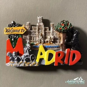 Spanien Madrid Tourist Reise Geschenk Souvenir 3D Harz Kühlschrank Kühlschrankmagnet - Bild 1 von 4