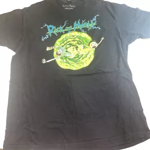 Rick and Morty Adult swim Black T-shirt Size XL Ripple Junction 29L 22w 2017 - Picture 1 of 6