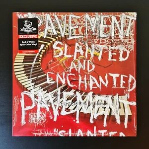 PAVEMENT - SLANTED AND ENCHANTED Red White Split Vinyl LP Newbury Comics Rock - Picture 1 of 7