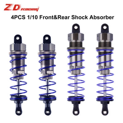 Metal Front Rear Shock Absorber Damper Spring Set for 1/10 RC Car Buggy off-road - Photo 1/4