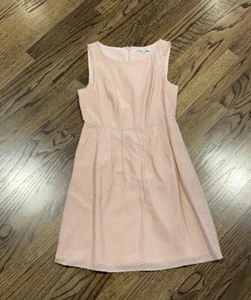 Madewell Silk Cotton Pale Pink Sleeveless Dress. Lined Size 4 - Picture 1 of 6