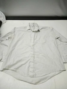 Ketch Mens Vintage Long Sleeve Dress Shirt Striped 17.5 (34/35) Single Stitch - Picture 1 of 7