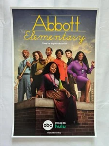Póster de TV promocional original ABBOTT ELEMENTARY 12x18 SDCC 2024 COMO NUEVO Quinta Brunson - Imagen 1 de 1
