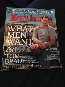 MENS MEN'S JOURNAL MAGAZINE DECEMBER 2005 TOM BRADY NFL FOOTBALL LEGEND - Picture 1 of 1