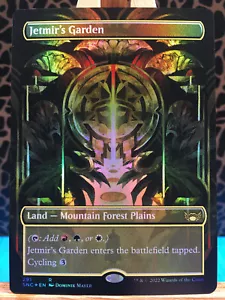 MTG - Jetmir's Garden. Streets of New Capenna. Foil Rare - Borderless Land. - Picture 1 of 2