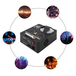 2000W Fog Smoke Machine LED RGB Stage DJ Fogger Smoke Effect Multi-Color Remote - Picture 1 of 22