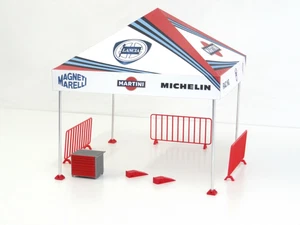 Scale 1:18 Rally tent Sports car display for die-cast models Diorama model kit - Picture 1 of 5