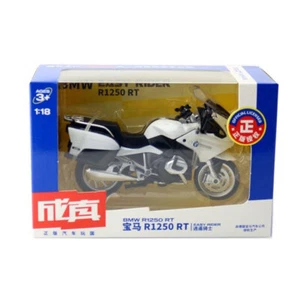 1:18 Scale BMW R1250 RT Motorcycle Model Diecast Motorbike Toy Kids Boys White - Picture 1 of 6