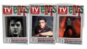 Vintage Elvis Presley Hologram 3D Collectible TV GUIDE Magazines LOT of 3 (P) - Picture 1 of 5