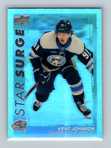 2023-24 Upper Deck Serie 1 Star Surge Kent Johnson #SS-30 Columbus Giacche Blu - Foto 1 di 2