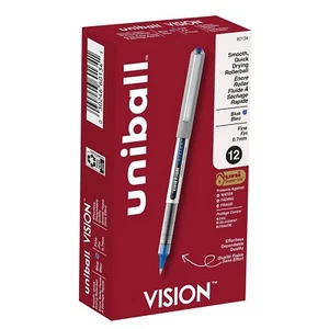 uni-ball Vision Roller Blue Ink Fine Point 498915 - Picture 1 of 7
