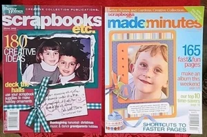 2 Scrapbooks etc. Made in Minutes Better Homes Gardens Creative Coll. Magazines - Picture 1 of 6