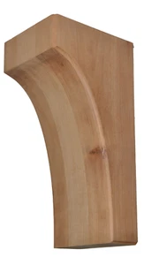 Ekena Millwork Clarksville Cherry Wood Corbel Bracket, 5 1/4"W x 6"D x 12"H - Picture 1 of 4