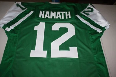 JOE NAMATH #12 QB COSIDO HOGAR PERSONALIZADO RETRO JERSEY TALLA HOMBRE XLG Foto 1 de 2