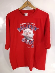 Boston Red Sox 2004 World Series Champions Believin' Season T-Shirt rot Herren 2XL - Bild 1 von 3