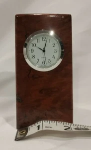 Redwood Burl Clock, Handmade, 2008. 4" X 2" X 2.5" Beautiful - Picture 1 of 11