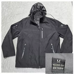 TUMI T Tech Black Micro Bonded Water Resistant Performance Travel Jacket Sz. M - Picture 1 of 16