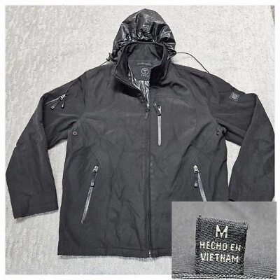 Chaqueta de Viaje TUMI T Tech Negra Micro Adhundida Resistente al Agua Rendimiento Talla M Foto 1 de 4