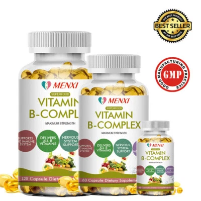 Vitamin B Complex Supplement - Super B Vitamin, Energy, Metabolism, Boost Immune - Image 1 of 4