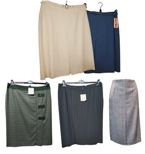 Gonna Calibrata Curvy Misura Grande Autunno Inverno Foderata Comoda Stock VTG 45 - Picture 1 of 57