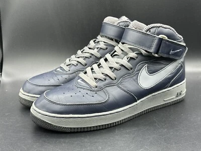 Rare Vintage 2000 Nike Air Force 1 Mid Midnight Graphite Size 12 630125-401 - Image 1 of 4