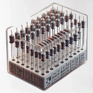 2W Metallfilm Widerstände Sortiment KIT 1R-1M 5/10 Stück in Packung schnelle Lieferung - Bild 1 von 5