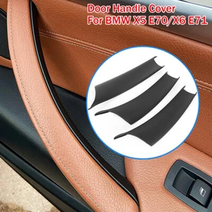 Interior door handle cover trim matte black for BMW X5 E70 X6 E71 X6 E72 - Picture 1 of 13