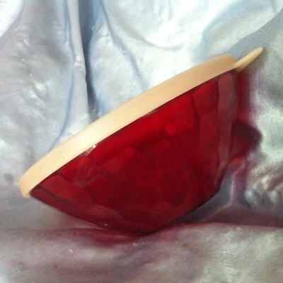Tupperware eleganza 3,5 diamante esclusivo prisma classico trasparente collezione rosso - Immagine 1 di 4