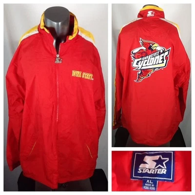 Vintage 90’s Starter Iowa State Cyclones Windbreaker (XL) ISU Zip Up Jacket Red - Image 1 of 4