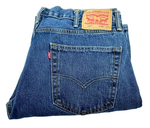 Levi's Jeans 550 Uomo TG 38x34 Relaxed Fit Gamba Dritta 100% Cotone - Foto 1 di 10