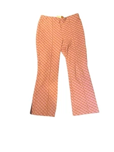 Maeve Anthropologie Hose Damen Small Rosa Orange Schlag Jacquard Muster Strick - Bild 1 von 5