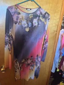 Fashion Nova Floral Mesh Mini Dress Xl - Picture 1 of 3