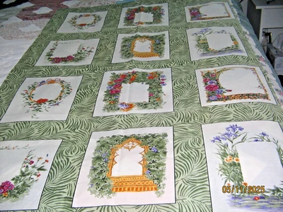  Panel de árbol genealógico tela algodón 12 imagen = hacer un gran colgante de pared 30"x41" Foto 1 de 4