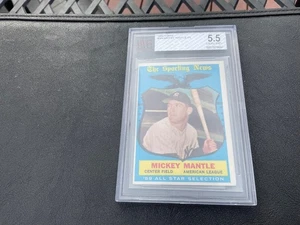 1959 TOPPS #564 MICKEY MANTLE AS BVG 5.5 EX+ - Picture 1 of 10