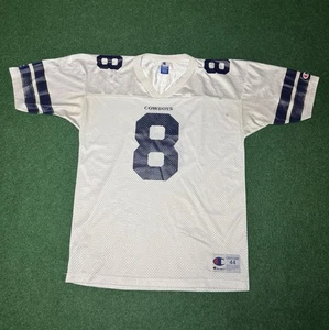 90s Dallas Cowboys Troy Aikman Champion Jersey vintage rare large football NFL - Picture 1 of 7