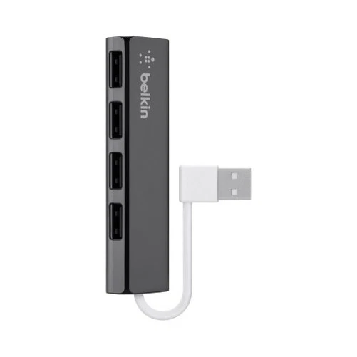 Belkin F4U042BT 4PORT USB 2.0 TRAVEL HUB ULTRA SLIM SERIES RETAIL BOX - Image 1 of 1