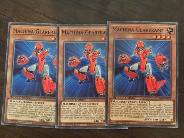 Yugioh 3x Machina Gearframe SBCB-EN071 Speed Duel: Battle City Common 1st Ed NM - Image 1 of 1
