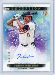 Jordan Westburg Auto Rookie 2024 Topps Inception Emerging Star Refractor /299 - Foto 1 di 2