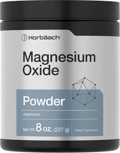 Magnesiumoxid Pulver | 400 mg | 8 Unzen (227 g) | Vegetarisch, gentechnikfrei und Glu - Bild 1 von 12
