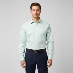 Club Room Men’s Dress Shirt L Mint Green Quiet Luxury Officecore Business Casual - Picture 1 of 11
