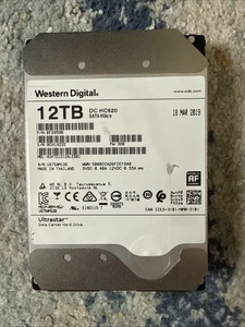 WESTERN DIGITAL 12TB ULTRASTAR DC HC520 7200RPM 3.5" SATA HDD | HUH721212ALE601 - Afbeelding 1 van 3
