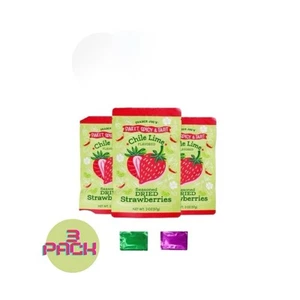 Trader Joe's Sweet Spicy & Tart Chile Lime Seasoned Dried Strawberries 🍓 3 Pack - Picture 1 of 4