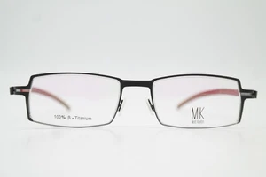 Matt Keaton MK 701 Titanium Black Red Square Glasses Frame New - Picture 1 of 6