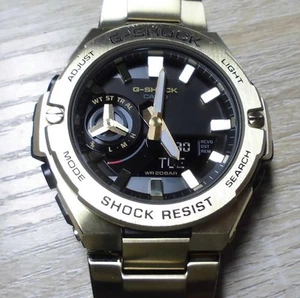 Casio G-Shock GST-B500GD-9AJF G-Steel Gold Metal Band Smartphone Link Wristwatch - Picture 1 of 12